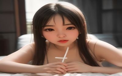 小麦肤色女生在户外阳光下自拍，皮肤呈现健康古铜色自拍色，光线打亮轮廓，立体感强
